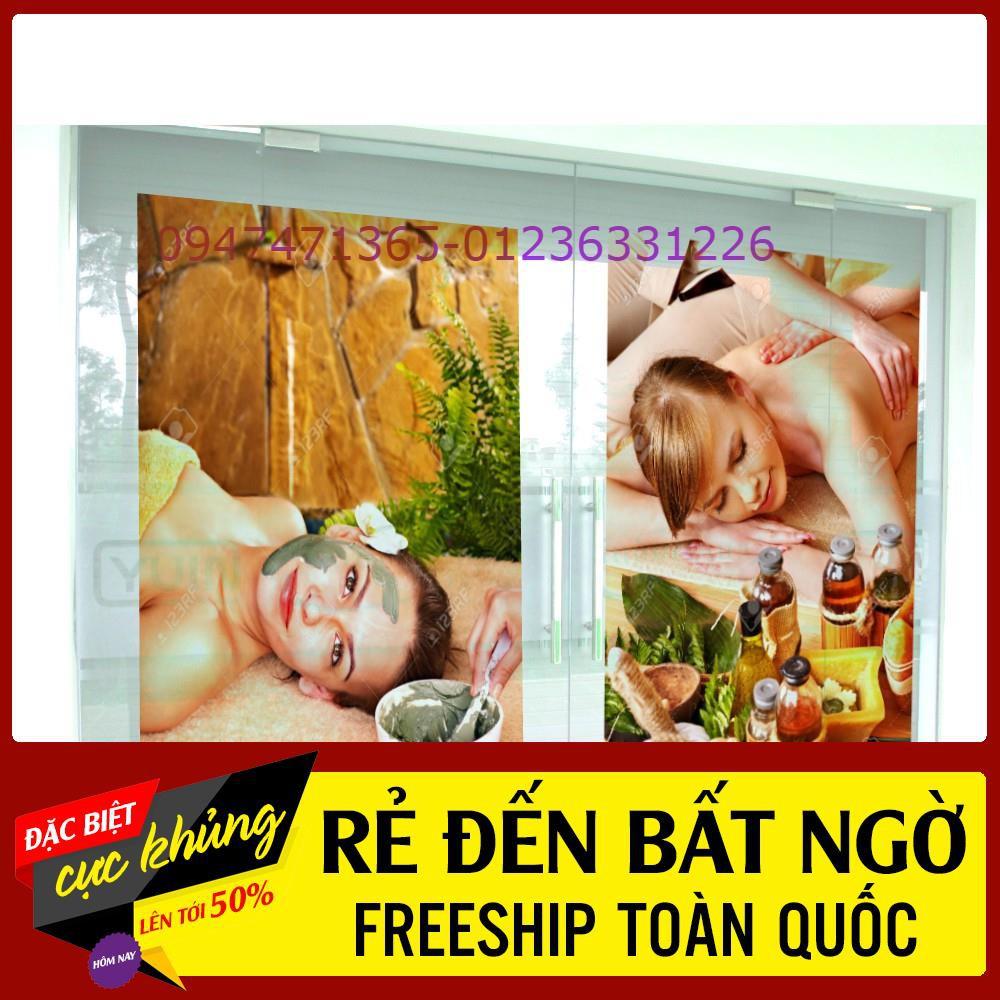 TRANH SPA DÁN CỬA KÍNH TRANG TRÍ TIỆM SPA CAO CẤP ĐẸP GIÁ RẺ ( ẢNH THẬT)