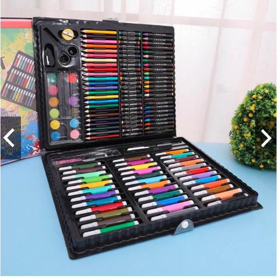 Hộp bút vẽ 150 chi tiết cho bé- hộp bút màu