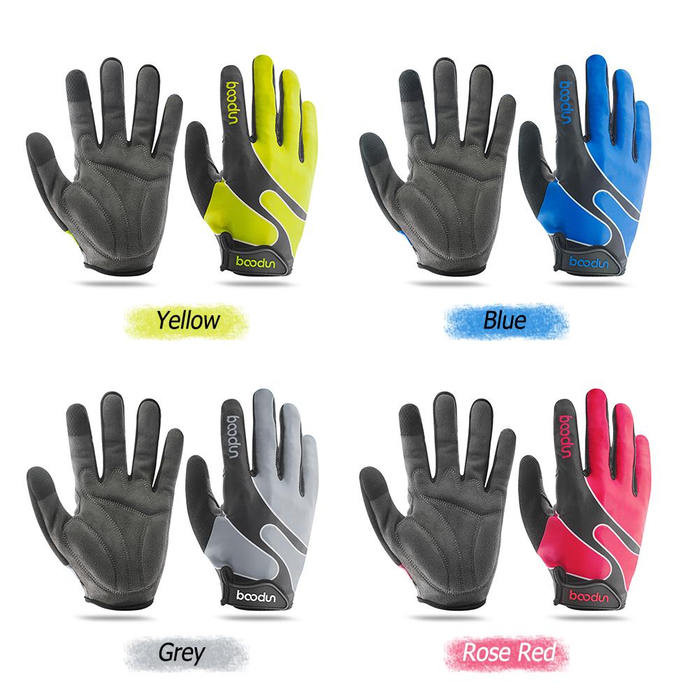 Găng tay thể thao BOODUN Sử dụng silicone chống mài mòn chống trượt trong tay, thiết kế ngón tay sử dụng được màn hình cảm ứng, chất liệu vải thoáng khí