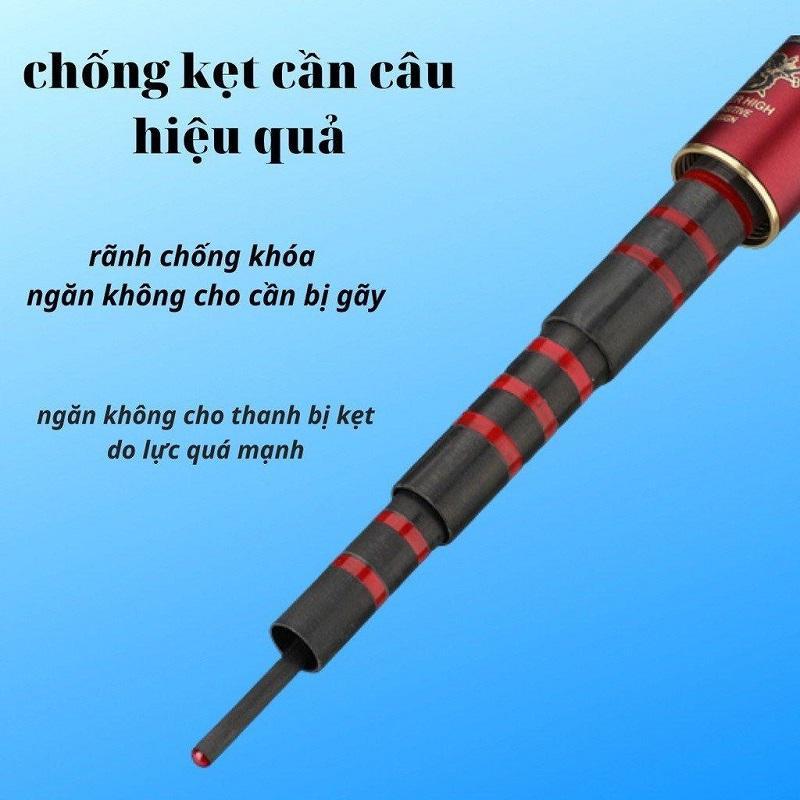 Cần Câu Tay Hoàng Long ( Lôi Hỏa ) Độ Cứng 6H Tặng Kèm Ngọn Phụ CT27 - Sanami Fishing