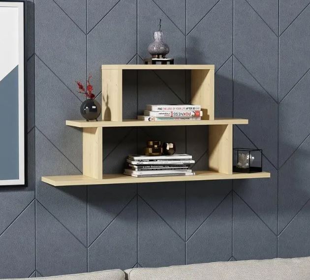 Kệ Gỗ Trang Trí Treo Tường 3 Tầng Juno Sofa CTKT514 KT 90 x 48 x 20cm