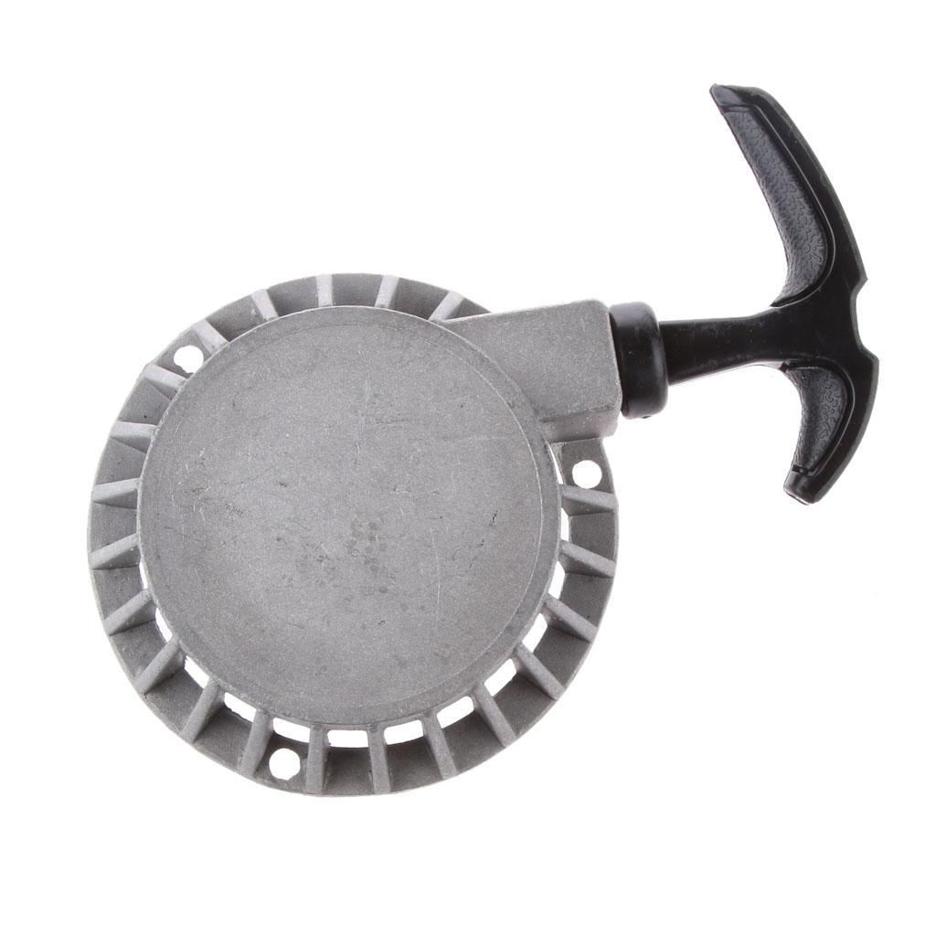 Aluminum Pull Start Starter Recoil for 47cc 49cc Mini Pocket Bike ATV Black Silver - Silver