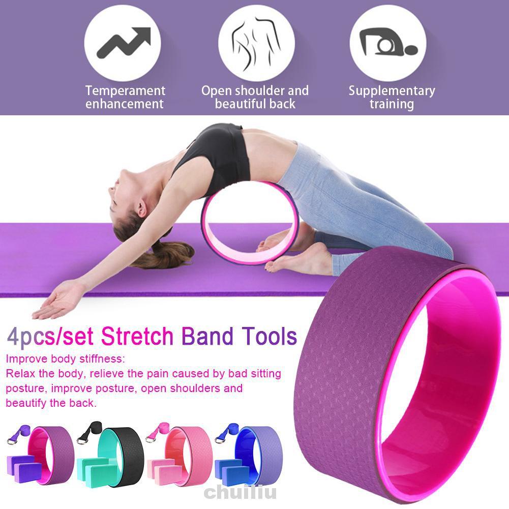 Set 4 Bánh Xe Tập Yoga Chống Trượt