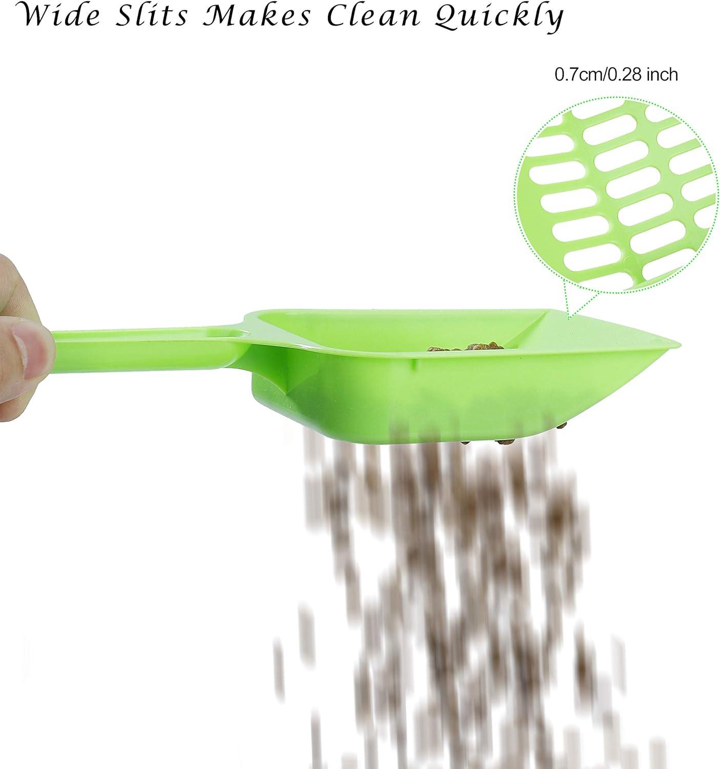 Cat Litter xẻng cát nhựa cho động vật chó Pooper Scooper 3 miếng