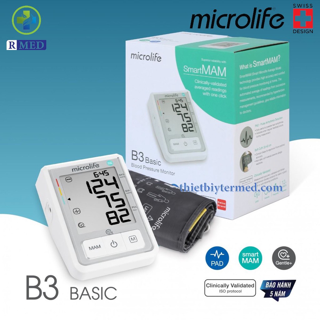 Microlife B3 Basic - Máy Đo Huyết Áp Bắp Tay