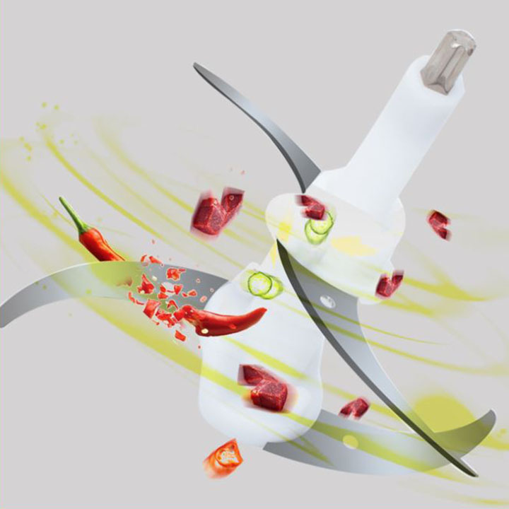 Lưỡi dao kép thay thế của máy xay thịt 2L có chiều dài trục dao ≈11.5cm
