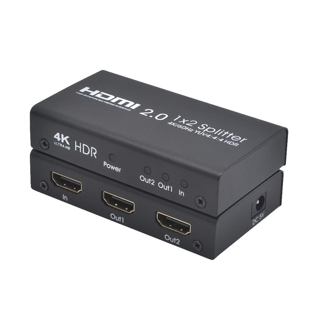 HDMI Splitter 1 In 2 Out 4K HDMI Switch Box Switcher Distributor US Plug