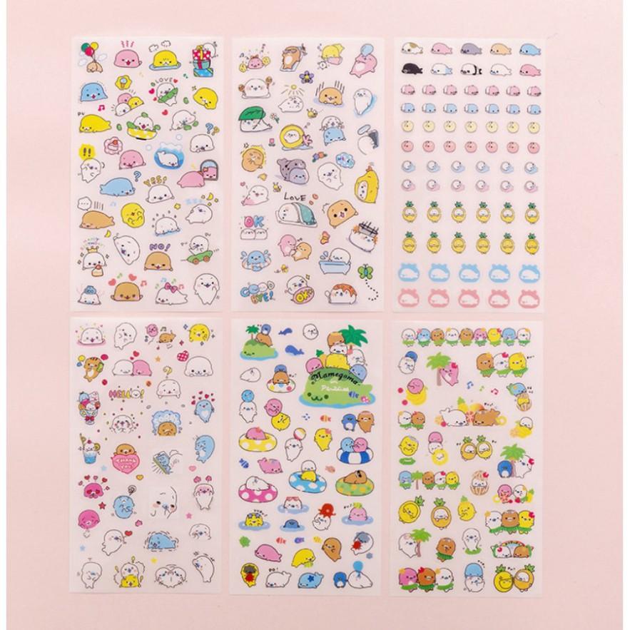 Bộ 6 sticker dán trang trí nhiều mẫu đẹp