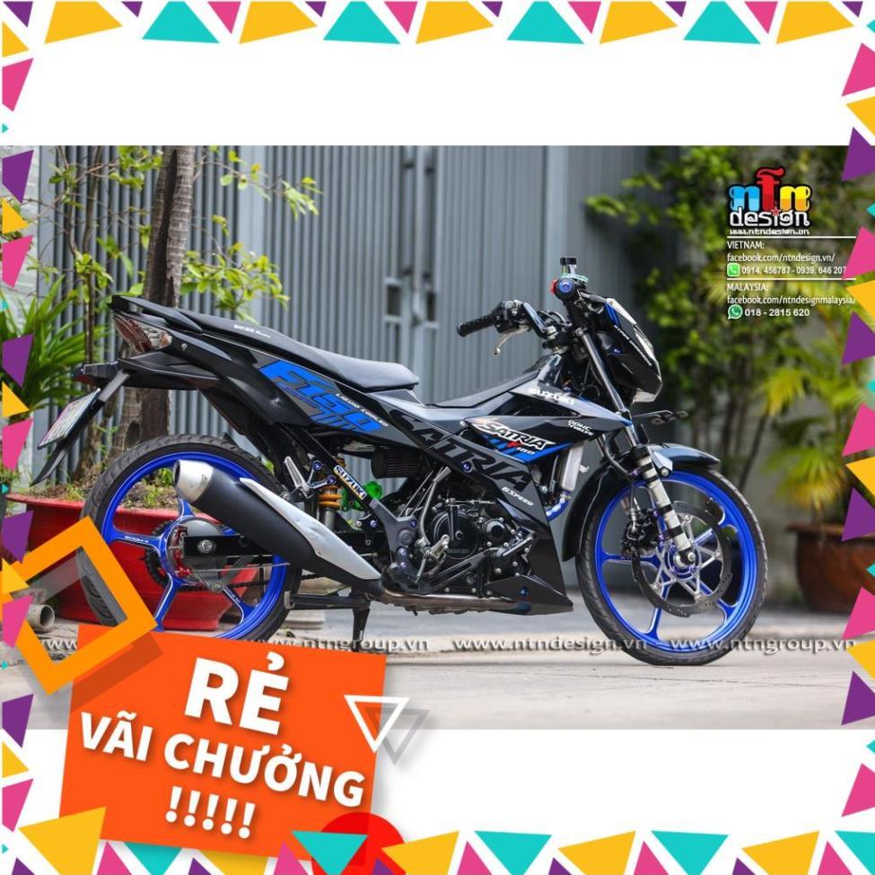 Tem Rời Raider FI Mẫu Zin 2021 Xám Xanh Đen