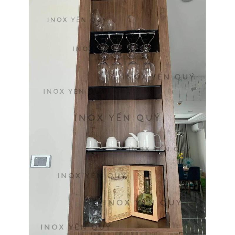 Giá treo ly bắt trần INOX 304