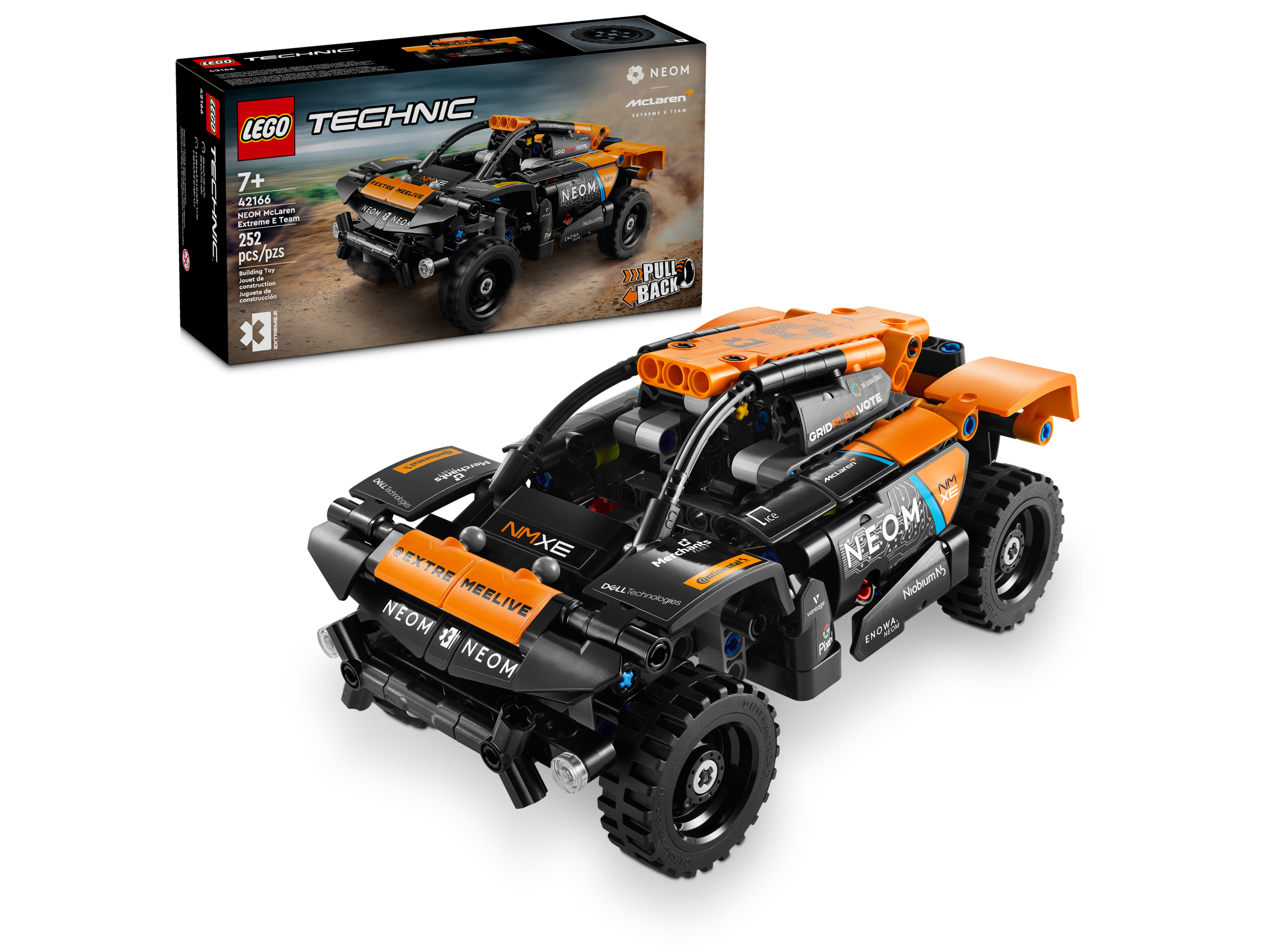 Đồ Chơi Lắp Ráp Xe Đua Địa Hình Neom McLaren Extreme E - NEOM McLaren Extreme E Race Car - Lego Technic 42166 (252 Mảnh Ghép)