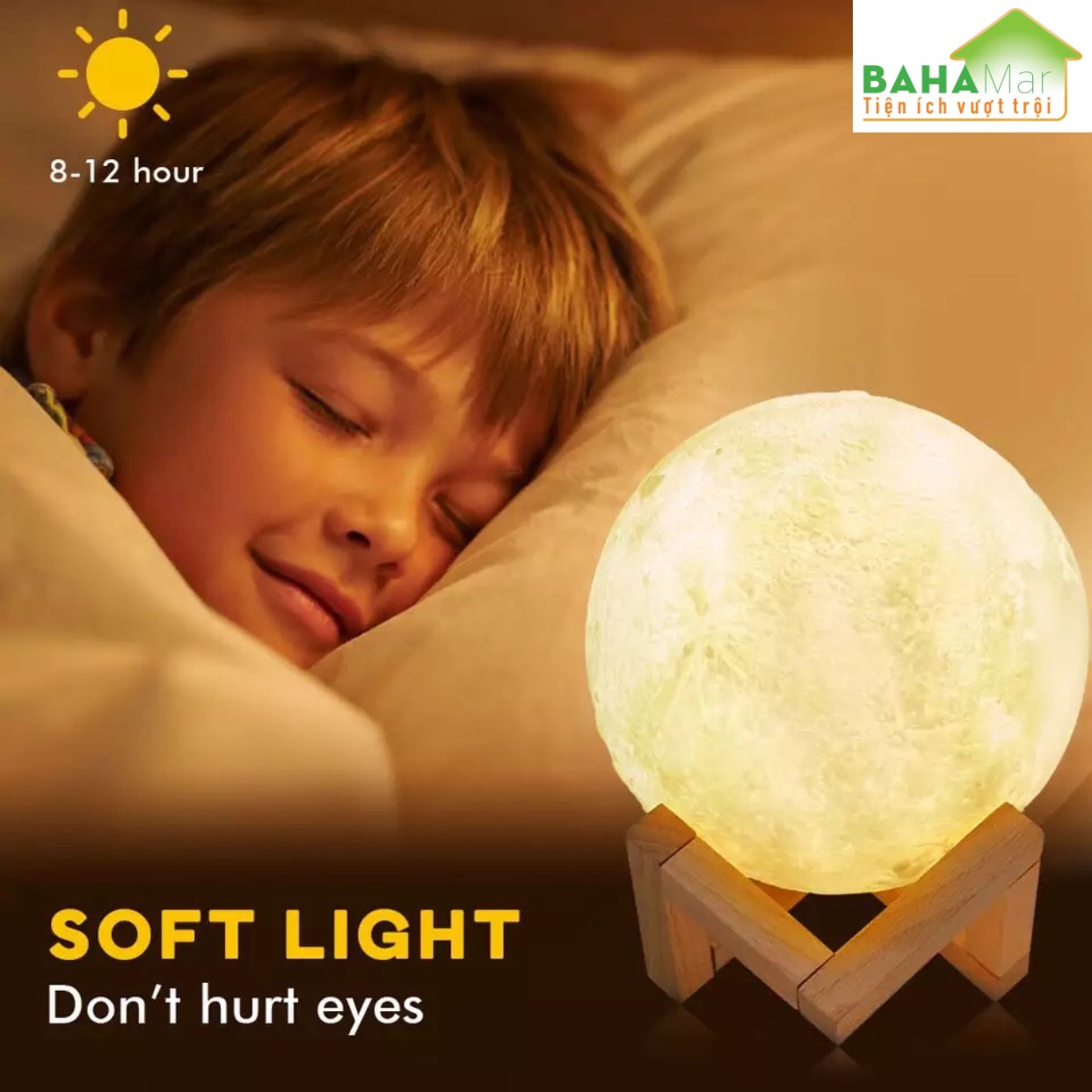 MÁY PHUN SƯƠNG TẠO ĐỘ ẨM KHÔNG KHÍ 3D - KHUẾCH TÁN TINH DẦU - XÔNG MẶT- ĐÈN LED "BAHAMAR" vừa là đèn ngủ vừa phun tạo ẩm và vừa xông tinh dầu, có thể xông mặt cho chị em phụ nữ