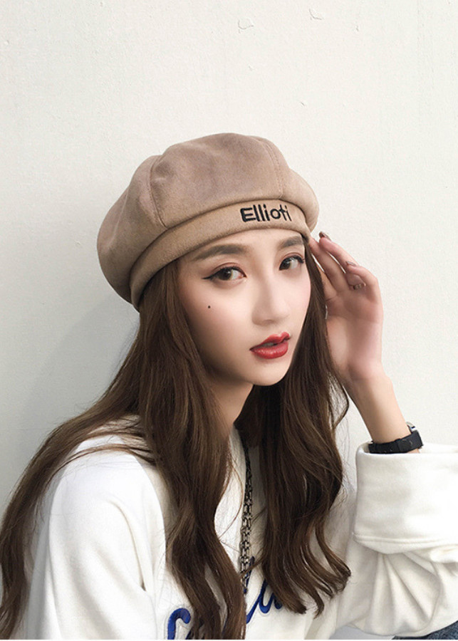 Mũ beret unisex cho cả nam và nữ thêu Elioti MV602