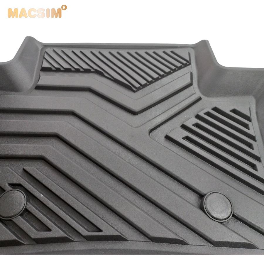 Thảm lót sàn xe ô tô MAZDA 3 2019 - nay nhãn hiệu Macsim - chất liệu nhựa TPE đúc khuôn cao cấp - màu đen