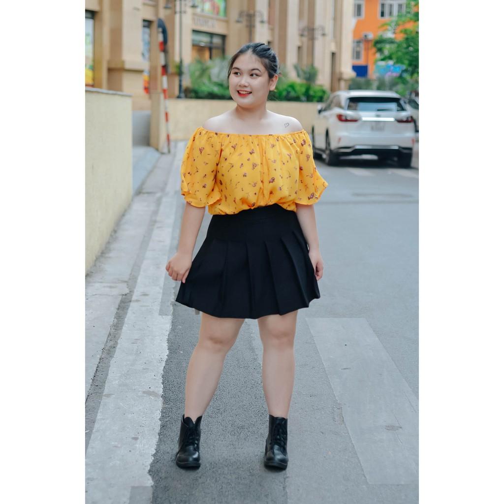 Chân váy xếp ly có quần trong bigsize