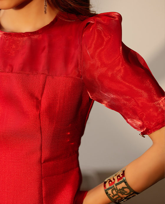 Hình ảnh Áo Peplum Tweed Phượng Hoàng TOP184 Thời trang thiết kế Hity