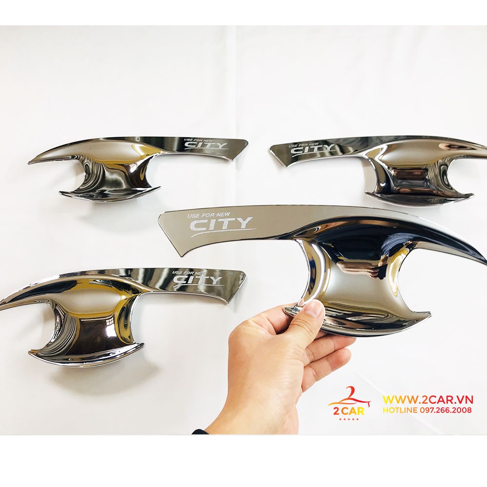 Ốp Hõm, Chén Cửa Xe Honda City 2015-2020 mạ crom