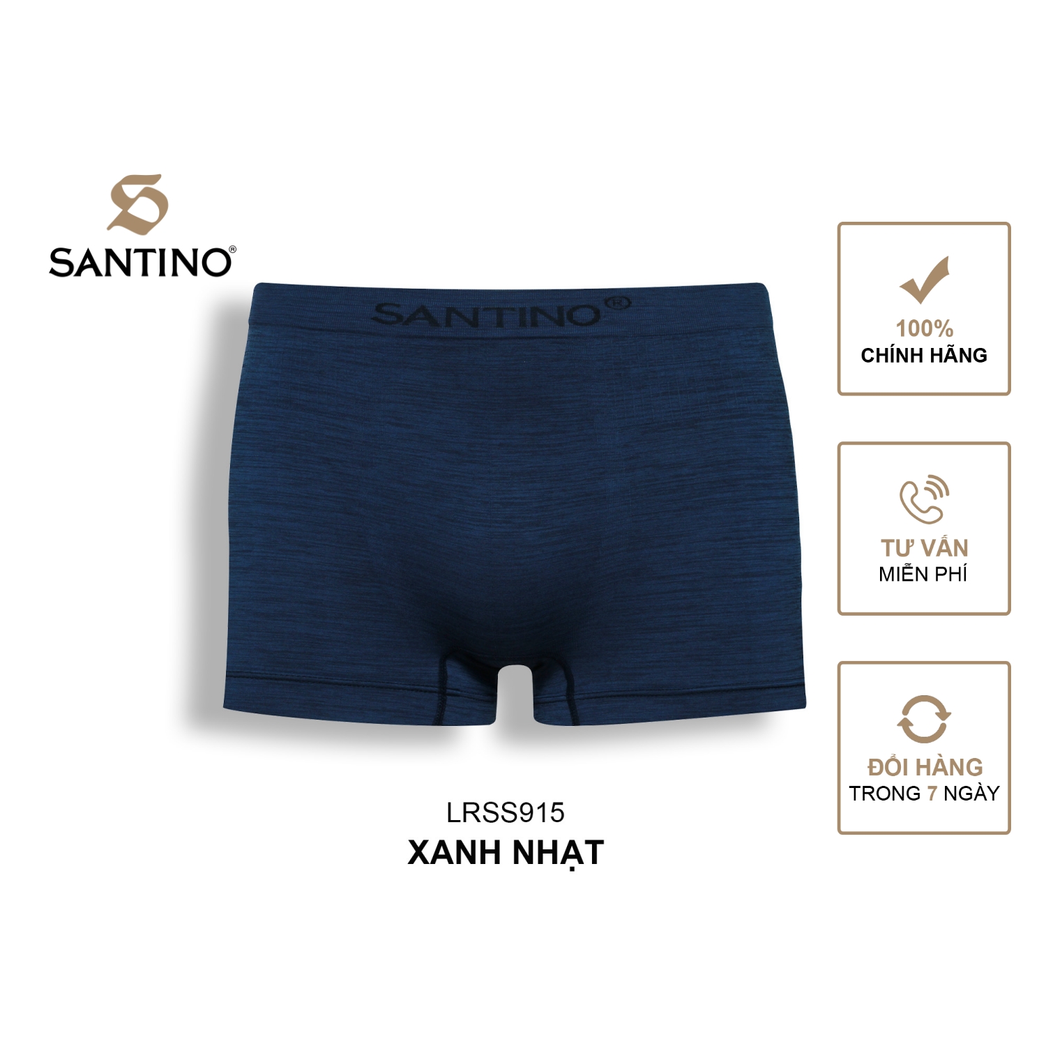 Quần lót nam đùi chất liệu mỏng nhẹ, co giãn thoải mái chính hãng Santino 