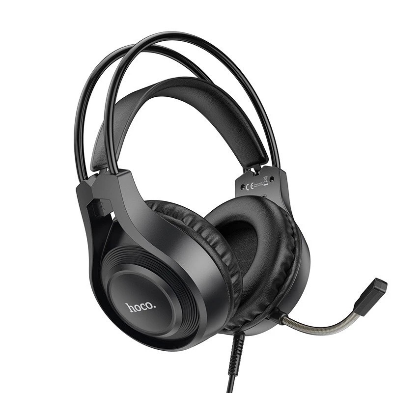 Tai nghe chơi game có dây Hoco W106 Gaming Headphone, với khả năng kết nối âm thanh stereo 3.5mm, micrô linh hoạt - Hàng chính hãng