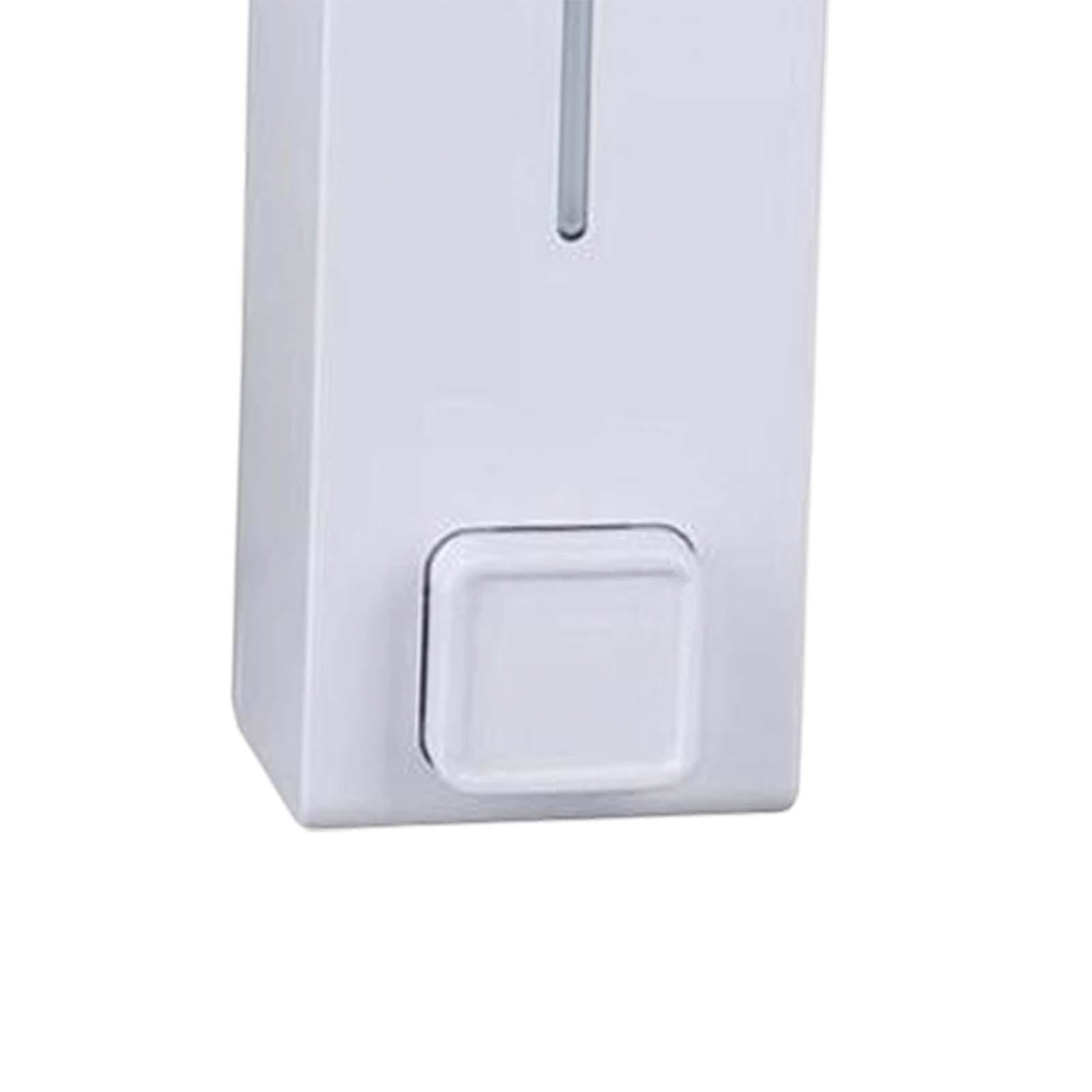 Soap Dispenser Bathroom Wall Mounted Hand Wash Gel Shampoo Toilet Kitchen White