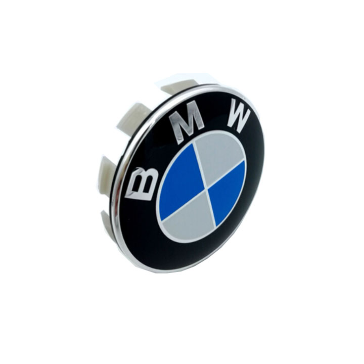 1 chiếc logo chụp mâm, ốp lazang ô tô, xe hơi BMW đường kính 68mm BMW68