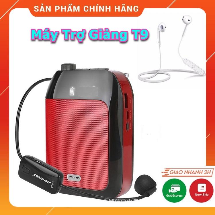 Máy Trợ Giảng Không Dây APORO T9. Bắt Sóng Cực Tốt, Hỗ Trợ Cắm Thẻ Nhớ ,USB,Hỗ Trợ Ghi Âm, Dễ Sử Dụng.Bảo Hành 12 Tháng