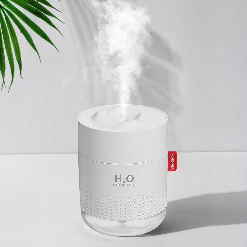 Máy Tạo Độ Ẩm Không Khí Có Đèn LED 500ML Xông Tinh Dầu Khuếch Tán Nhà Phòng Siêu Âm Thanh Mát Sương Tinh Máy Khuếch Tán Tinh Dầu Phun Sương Tạo