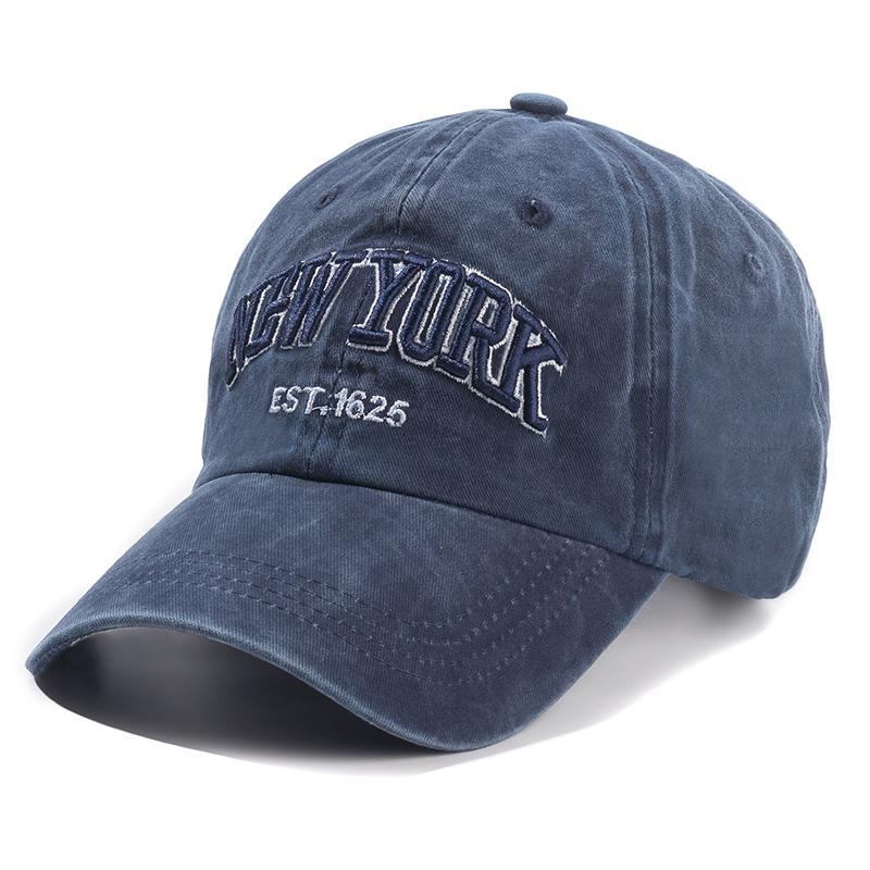 Thương hiệu New York rửa mũ bông cho nam giới Gorras Snapback Mũ bóng chày Casquette Dad Hat ngoài trời Color: Khaki
