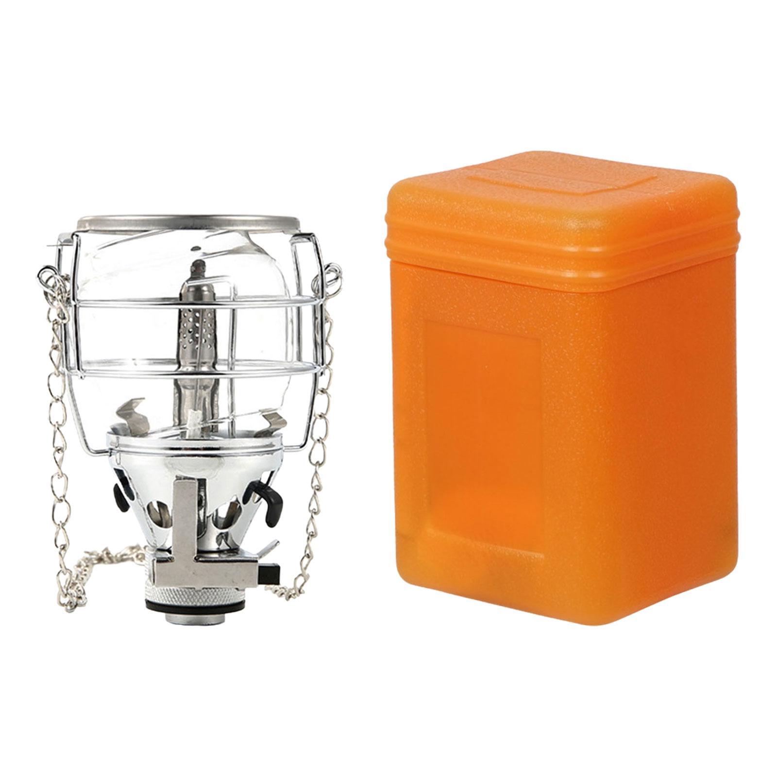 Gas Lantern Camping Lights Fuel Lamp Lighting Gear with Carry Case Outdoor Light Tent Lantern for Picnic Backpacking Travel Trekking