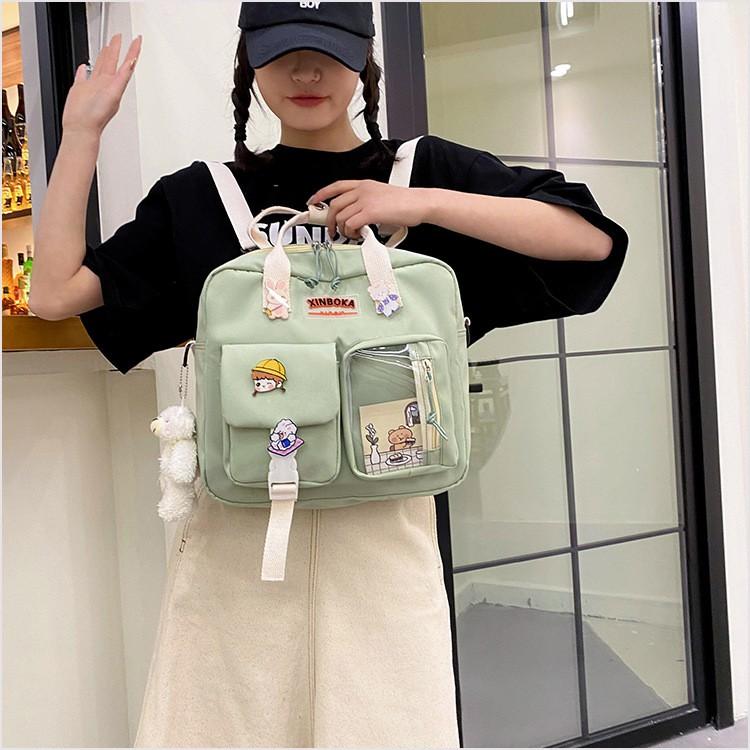 Túi đi học nữ Phong cách Nhật Bản tiện lợi nhiều ngăn tiện sử dụng
