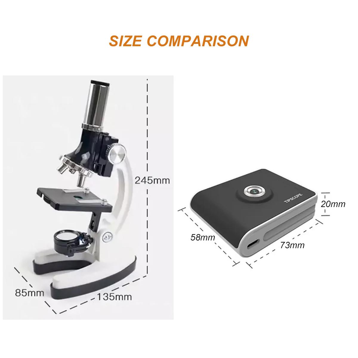 Wireless Microscope Camera 13 Million Pixels Electronic Microscope 40X-600X Magnification Mini Microscope Compatible