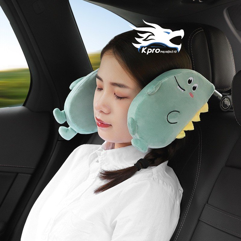 Tựa đầu ô tô 2 bên hình thú đáng yêu cho bé - Hàng Kpro chất lượng cao