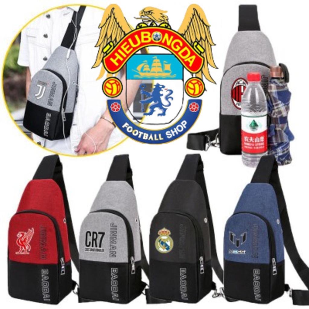 Túi đeo chéo nam mini giá rẻ CLB cầu thủ bóng đá MU HAGL Việt Nam Real Chelsea MC Arsenal Tottenham Bayer balo cặp mini