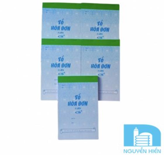 Combo 5 quyển Hóa đơn bán lẻ 2 liên 50 bộ cm