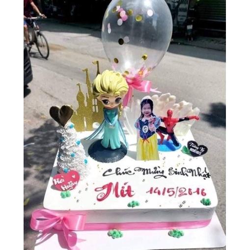 Hình chibi cắm bánh sinh nhật, tô điểm bánh sinh nhật cho bé trai bé gái thi công theo yêu cầu của khách