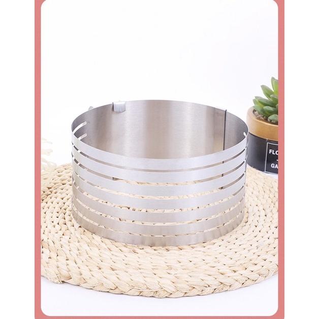 Khuôn ring tròn cắt bánh có thể điều chỉnh kích thước 6-8 inch