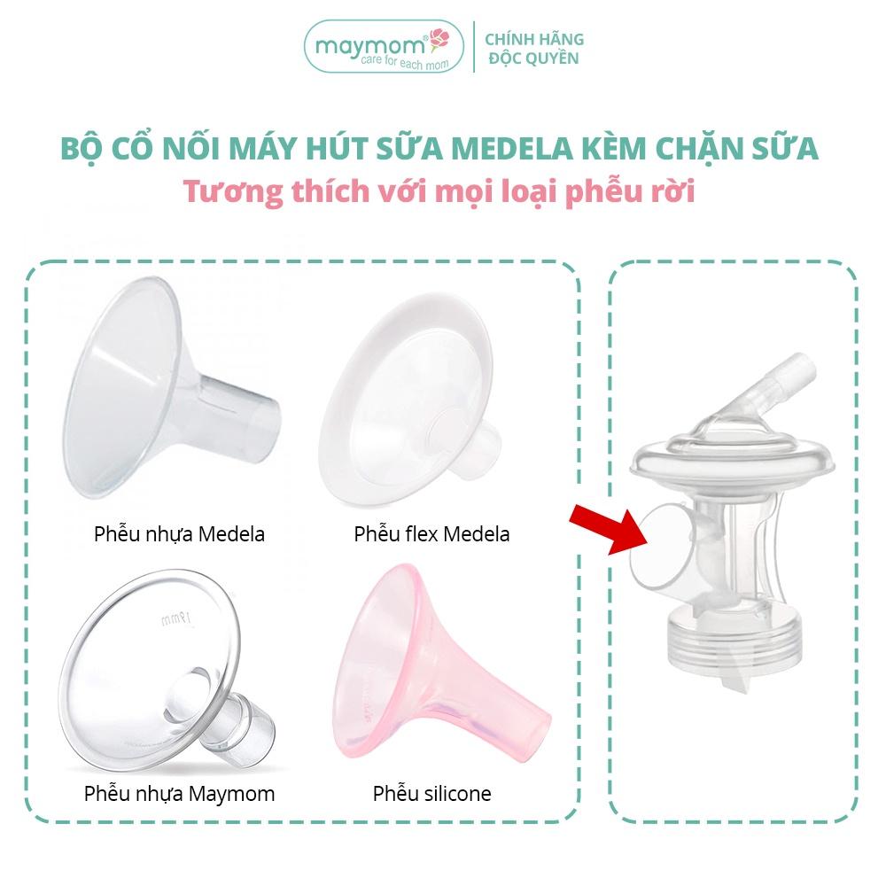 Cổ Nối Máy Hút Sữa Medela 5 Chi Tiết Thương Hiệu Maymom, Tương Thích Máy Medela MaxFlow, Freestyle, SwingMaxi, Sonata