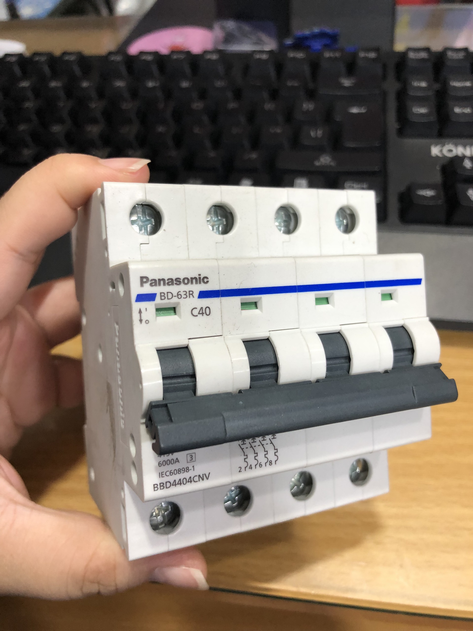 Cầu dao Panasonic 4 pha DIN BD Breaker DIN Type - Hàng chính hãng