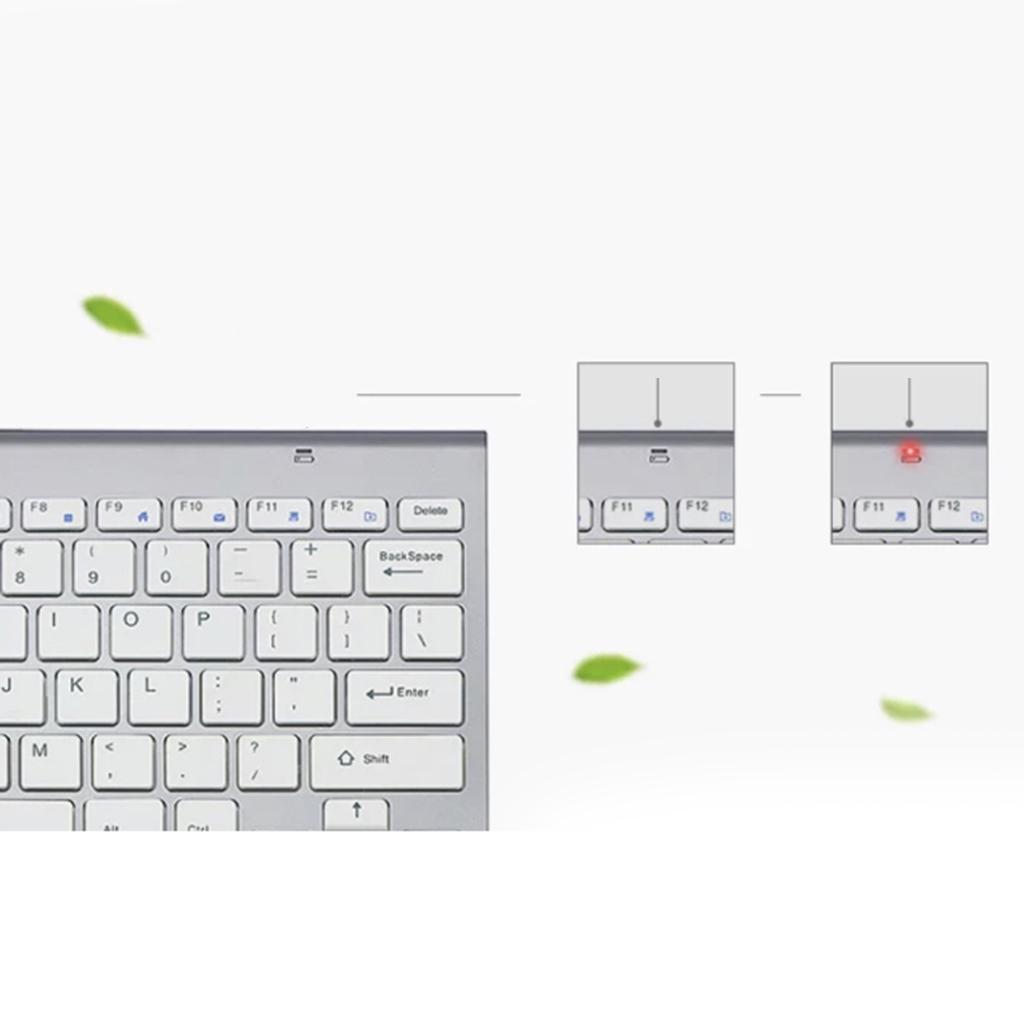 Mini Wireless Keyboard Mouse Set Waterproof 2.4G for  Laptop
