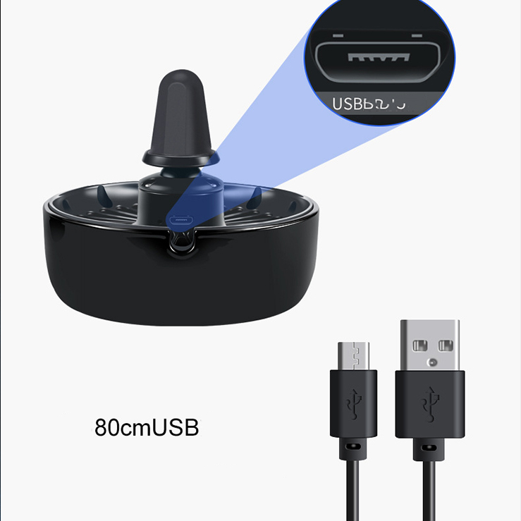 Quạt Oto, Xe Hơi Mini Cao Cấp ( tặng cáp USB và Đế Gắn Xe )