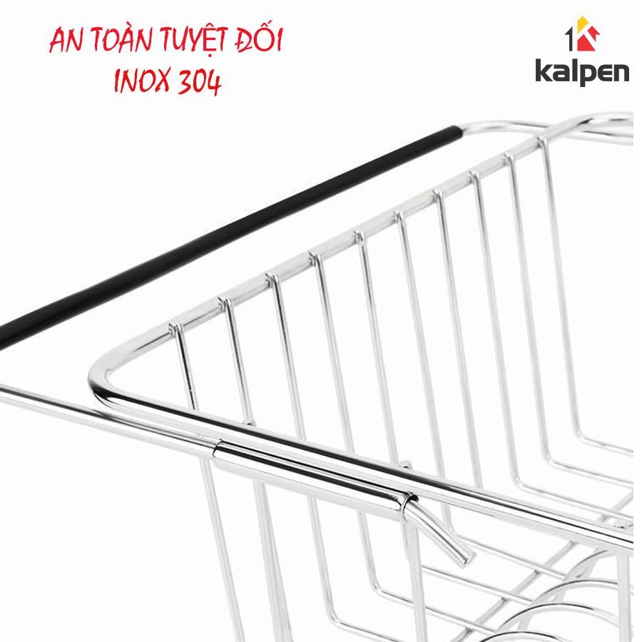 Rổ gác bồn rửa chén Inox304, rổ rút đựng bát đĩa, trái cây đặt trên chậu rửa bát tiện lợi, phù hợp với tất cả loại chậu