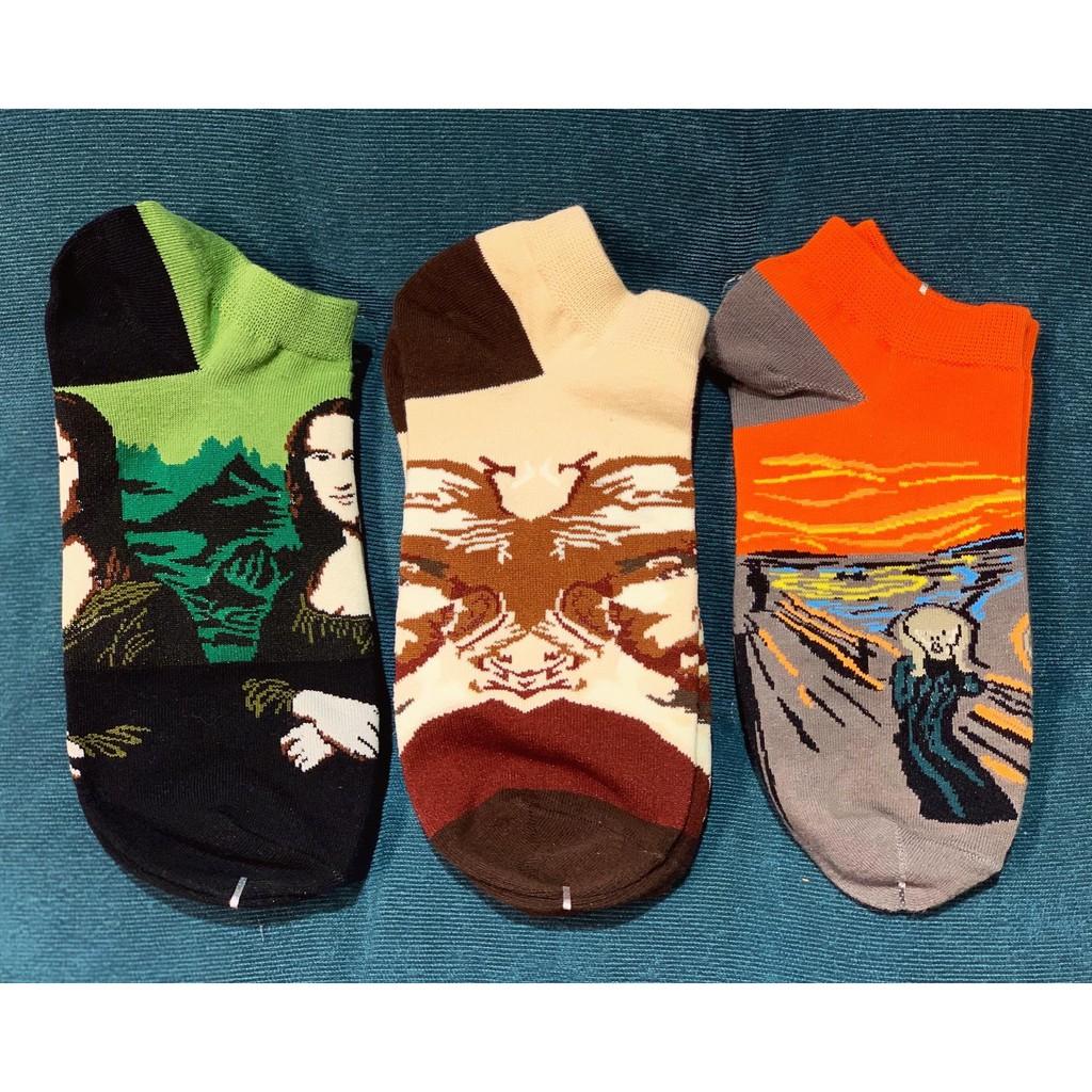 TẤT CỔ NGẮN HỌA TIẾT PIC SOCKS