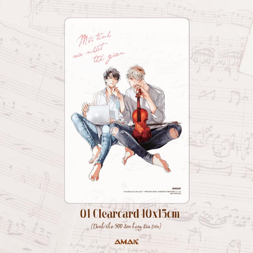 Truyện tranh Mối tình xa nhất thế gian - Tặng kèm Postcard + Clear Card - Boys love - AMAK