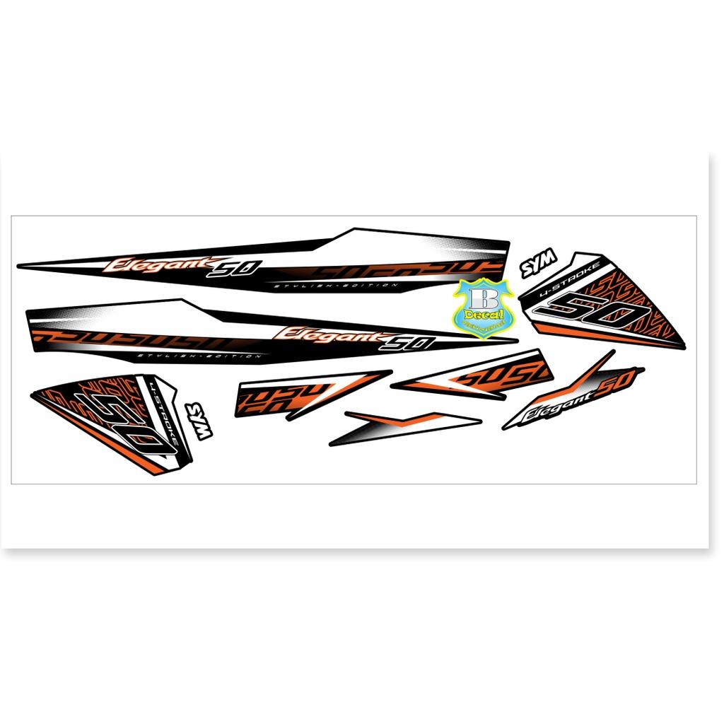 Tem rời dành cho elegant 50 2016 cam đen