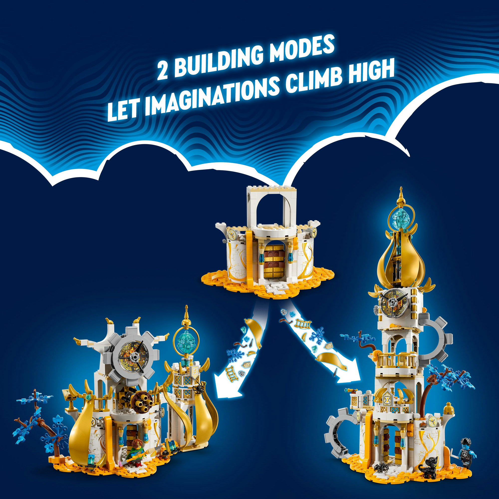 LEGO DREAMZZZ 71477 Đồ chơi lắp ráp Tòa tháp của Sandman (723 chi tiết)