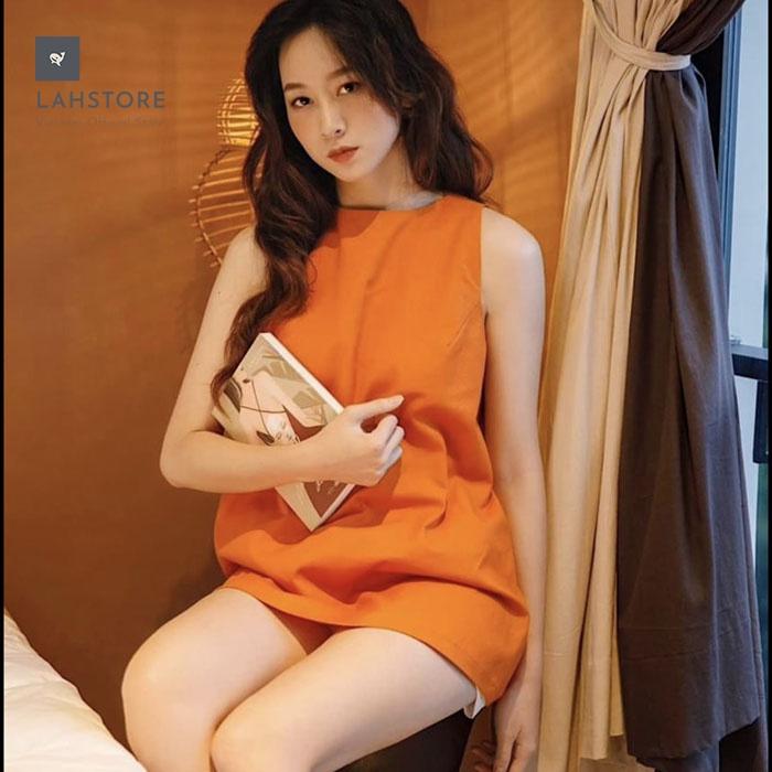 Bộ Đồ Sát Nách LAHSTORE Chất Vải Linen Mềm Mát Dành Cho Nữ, Kích Cỡ Đa Dạng Phù Hợp 45 - 60KG