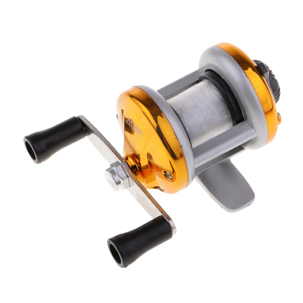 Mini Portable Telescopic Ice Fishing Rod Casting Pole+ Reel+100m Line Hook S