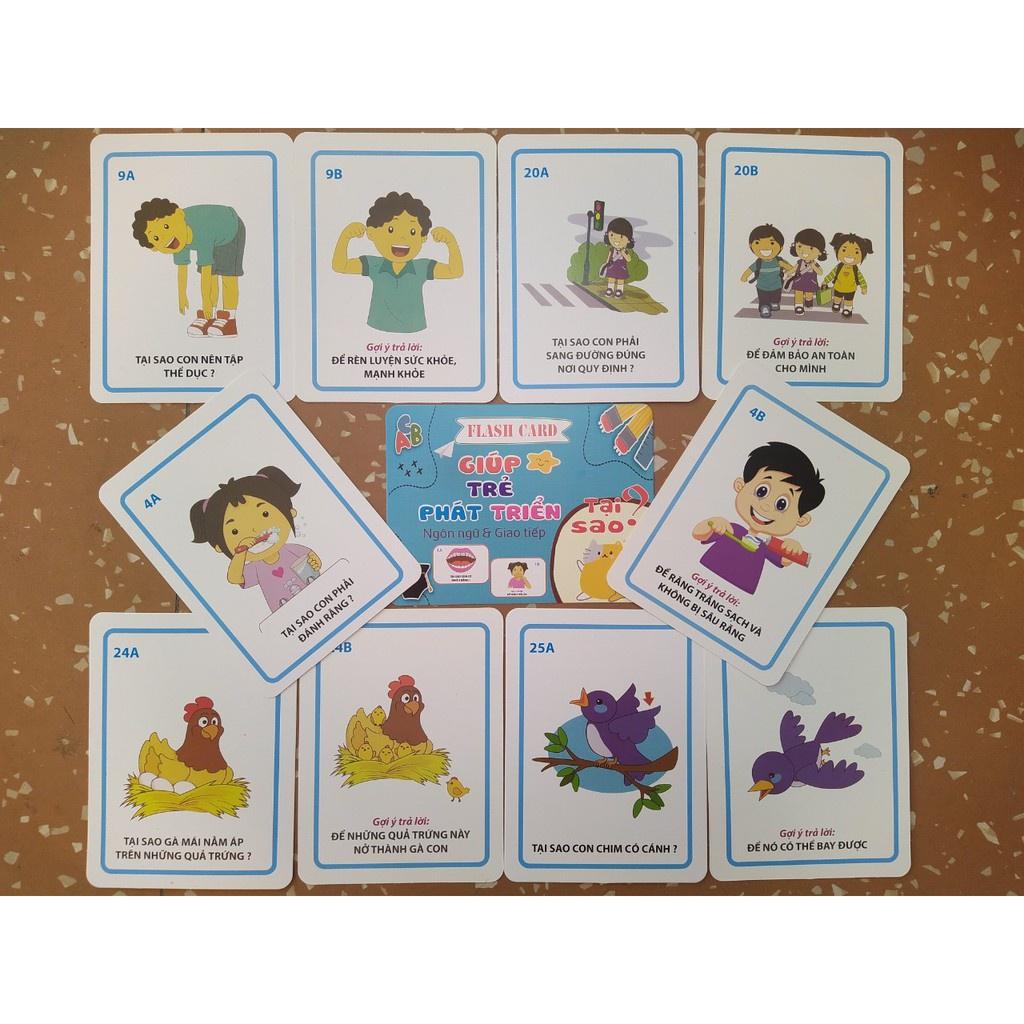 Flashcard Bộ Thẻ Học Thông Minh Gồm 300 Câu Hỏi - Trả Lời Giúp Con Phát Triển Tư Duy, Ham Học Hỏi