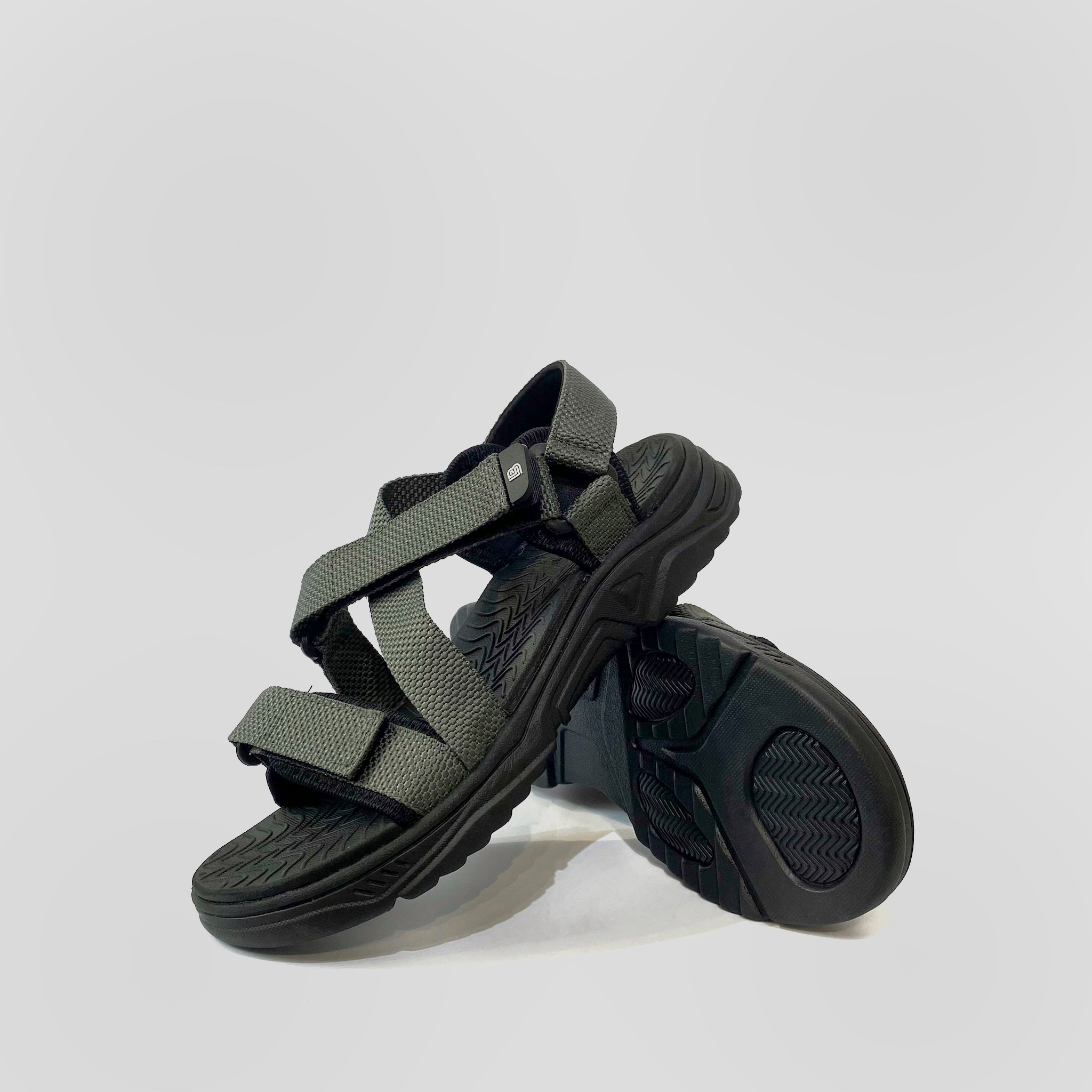 Giày Sandal Nam The Bily Quai Chéo Đôi - Màu Xám BL02X