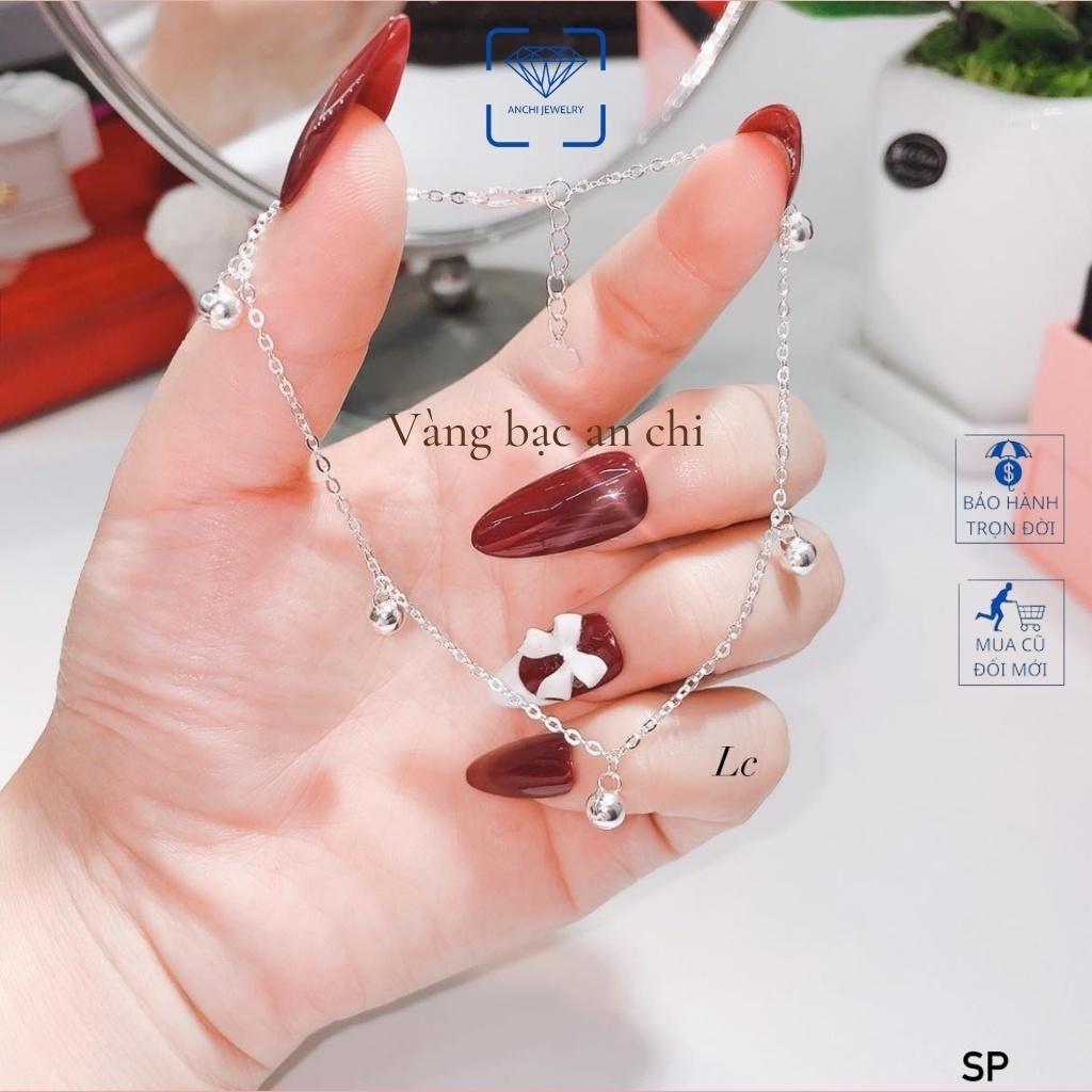 Vòng chân nữ bạc ta mix chuông/ cỏ 4 lá/ hồ ly mẫu mới, trang sức bạc Anchi jewelry